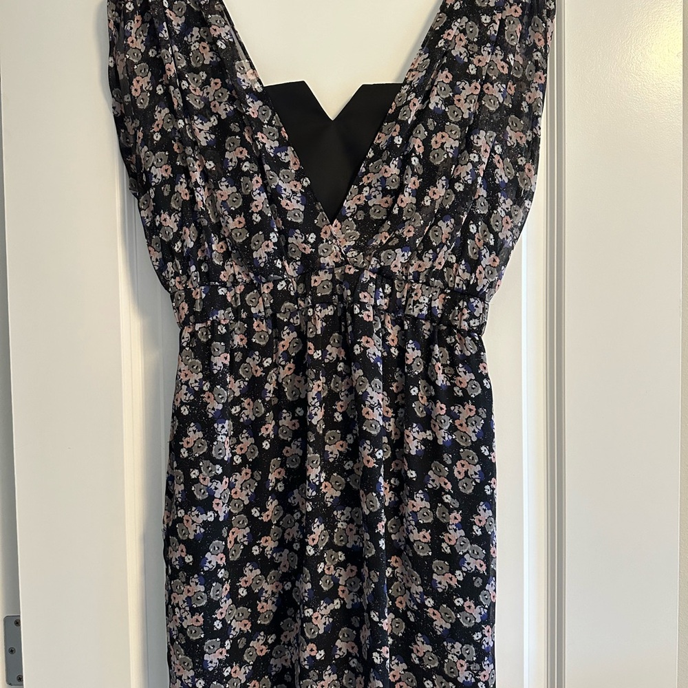 BCBGeneration Floral V-Neck Dress